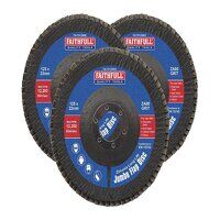 Faithfull Zirconia Abrasive Jumbo Flap Disc 1...