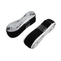 Faithfull Hook  Loop Self Adhesive Tape Black 20mm x 1m
