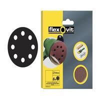 Flexovit Hook  Loop Sanding Disc 125mm Medium...