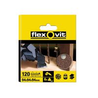 Flexovit Delta Hook  Loop Sanding Sheet 94mm ...