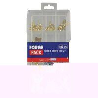 Hook & Screw Eye Kit ForgePack 102 Pieces