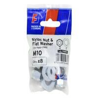 ForgeFix Nyloc Nut  Washer M10 ForgePack 8