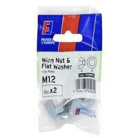ForgeFix Wing Nut  Washer M12 ForgePack 2