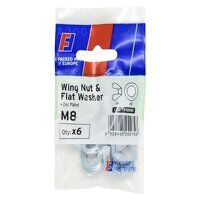 ForgeFix Wing Nut  Washer M8 ForgePack 6