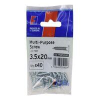 ForgeFix Multi-Purpose Pozi Screw CSK ST ZP 3...