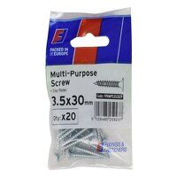 ForgeFix Multi-Purpose Pozi Screw CSK ST ZP 3...