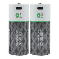 Lighthouse D USB-C Rechargeable Battery Li-io...