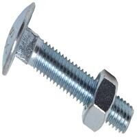METALMATE Cup Square Hex Bolt  Nut ZP M10 x 5...