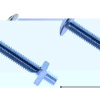 METALMATE Roofing Bolt  Nut ZP M6 x 50mm (Box...