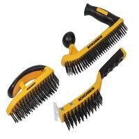 Roughneck Heavy-Duty Wire Brush Set, 3 Piece