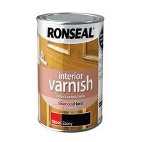 Ronseal Interior Varnish Quick Dry Gloss Ebon...