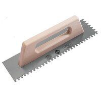 RUBI TILING TOOLS Notched Steel Trowel Wooden...