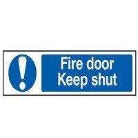 Scan Fire Door Keep Shut - PVC Sign 200 x 50mm