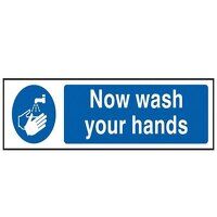 Scan Now Wash Your Hands - PVC Sign 200 x 50m...