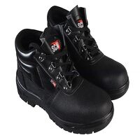 4 D-Ring Chukka Safety Boots Black UK 6 EUR 4...