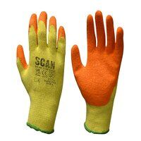 Scan Knitshell Latex Palm Gloves - M (Size 8)