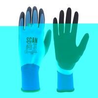 Scan Waterproof Latex Gloves - M (Size 8)