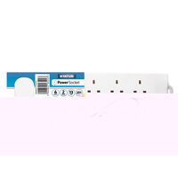 STATUS Extension Lead 240V 6-Gang 13A White 2...