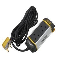 STANLEY Electrical 2-Gang Powerboard with Bel...