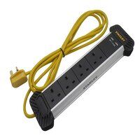 STANLEY Electrical 4-Gang  2 USB Powerboard w...