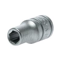 Teng Hexagon Socket 6 Point Regular 1/4in Dri...