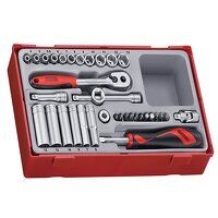 TT1435 4-13mm Socket Set, 35 Piece - 1/4in Dr...