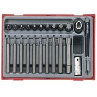 Teng TTTX23 TX Bit Socket Set, 23 Piece - 1/2...