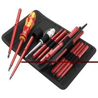 Kraftform VDE Kompakt Interchangeable Screwdriver Set, 16 Piece SL/PH/PZ/TX/PZS