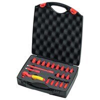 Insulated 1/4in Ratchet Wrench Set, 21 Piece ...