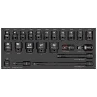 Sealey TBT46 Premier Impact Socket Set with Tool Tray 1/2Sq Drive 22pc