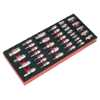 Sealey TBT61 Premier Socket Bit Set with Tool...