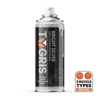TYGRIS Bright Silver Paint (RAL9006) 400ml (P...