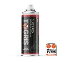 TYGRIS Gloss Red Paint (RAL3000) 400ml (Pack ...