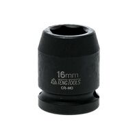 Teng Impact Socket Hexagon 6-Point 1/2in Drive 16mm