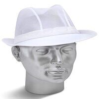 Trilby Hat White M