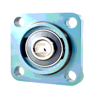 UCFS318 FK 4 Bolt Square Flanged Circular Rear Spigot Bearing with 90mm Bearing Insert