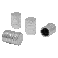 Sealey VCA4 Aluminium Valve Cap 4pc - Silver ...