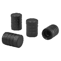 Sealey VCB4 Aluminium Valve Cap 4pc - Black A...