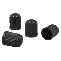 Sealey VCP4 Plastic Valve Caps 4pc - Black