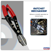 Sealey VS0034 Ratchet Hose Clamp Pliers 210mm