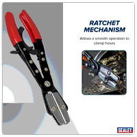 Sealey VS0035 Ratchet Hose Clamp Pliers 250mm