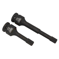 Sealey VS0100 M12 Wheel Bearing Hub Spline Socket Bits for VAG 2pc