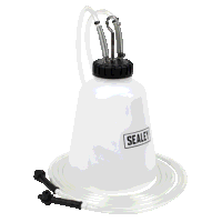 Sealey VS0218 Hi-Flow Twin Pipe Brake Bleed Bottle 2L