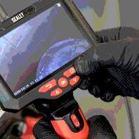 Sealey VS8118 Video Borescope 5.5mm Camera Dual Lens  5 Screen