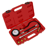 Sealey VSE300D Petrol Engine Compression Tester Deluxe Kit 6pc