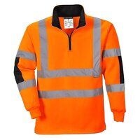 Portwest Xenon Hi-Vis Rugby Shirt (Orange / S...