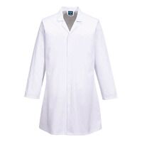 Portwest Food Industry No Pocket Coat (White / XL / Regular Fit)