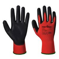 Portwest Red - PU Gloves (Red/Black / XL / R)