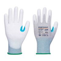 Portwest MR13 ESD PU Palm Glove (Pk12) (Grey/...