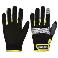 Portwest PW3 General Utility Glove (Black/Yel...